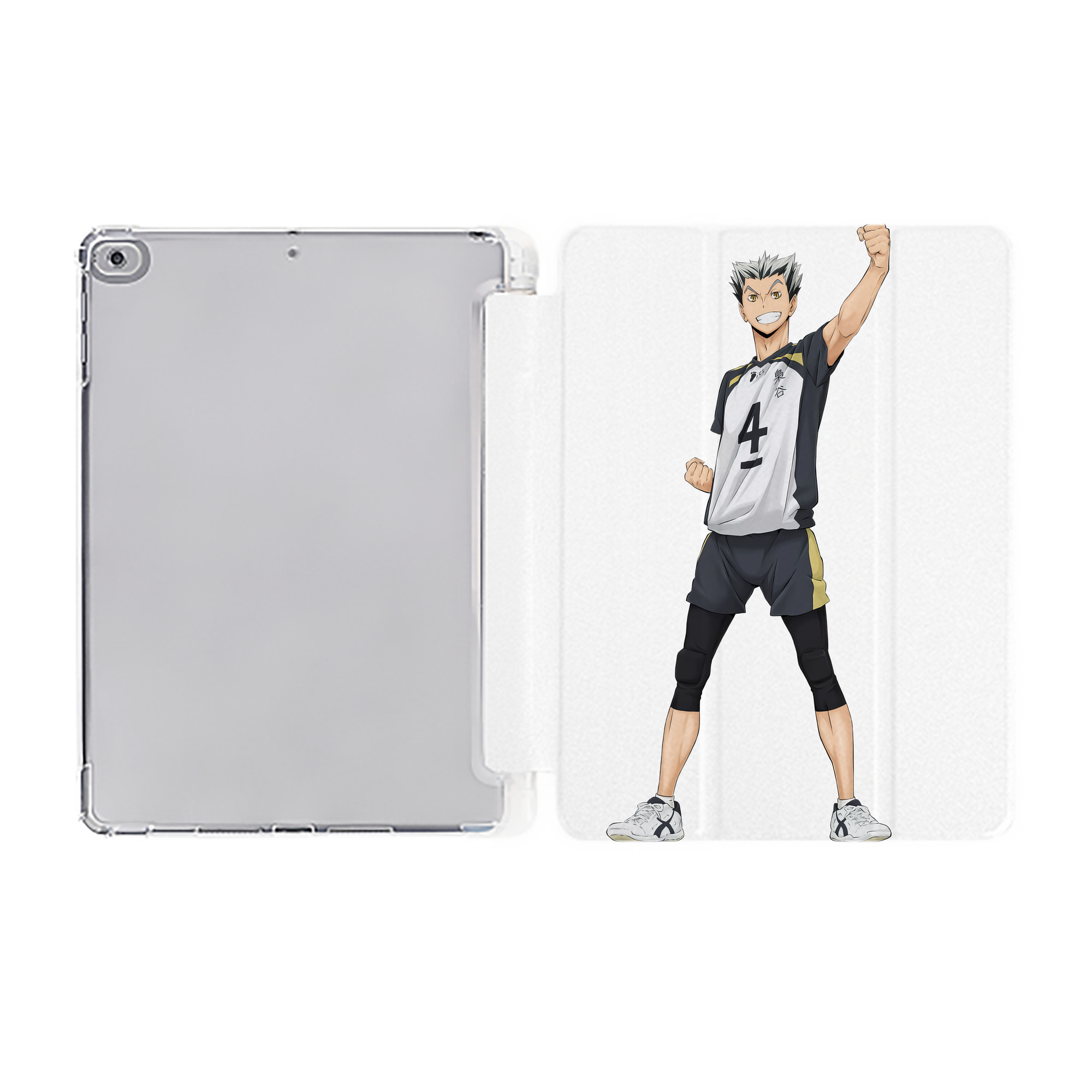 （画像用） ハイキュー!! Haikyu!! IPad ケース ペン収納付き 三つ折りスタンド PUレザー×シリコン 対応機種9.5/10.5/10.9インチ